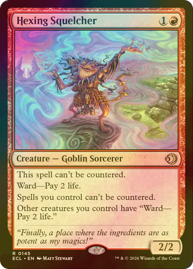 FOIL] 呪詛の壊し屋/Hexing Squelcher 【英語版】 [ECL-赤R