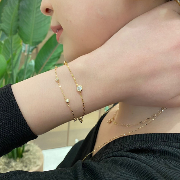 SJX W】LAB-GROWN DIAMOND (SYNTHETIC DIAMOND) CHAIN BRACELET