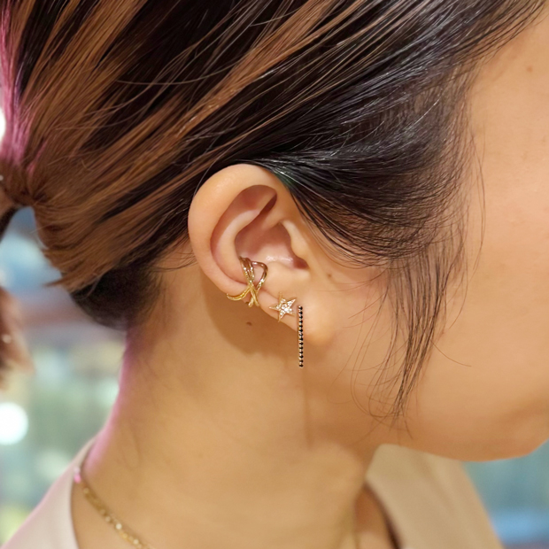 DIAMOND STAR PIERCED EARRING(6JP5003)｜SJX公式ONLINE STORE