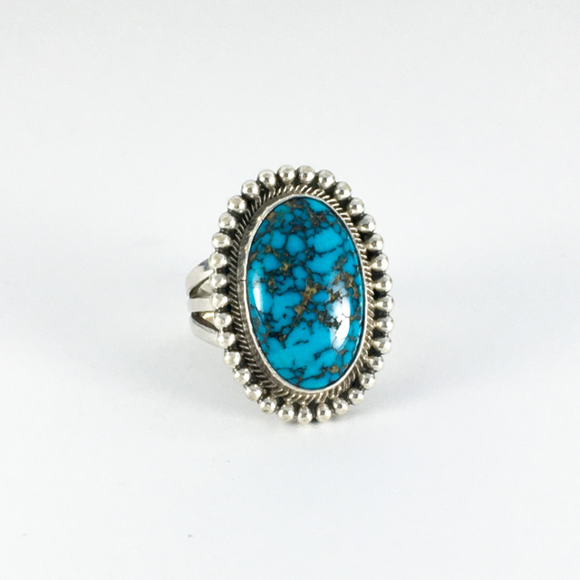 インディアンジュエリー リング 397 | ターコイズ・メンズシルバー
