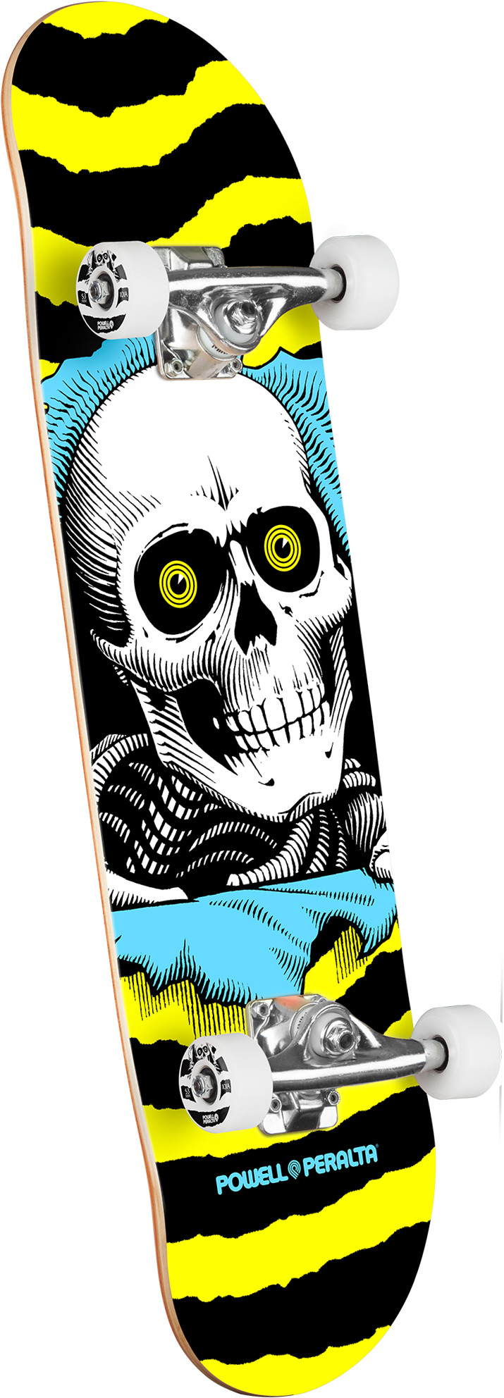Powell Peralta Ripper Birch Complete Skateboard Yellow/Blue - 7 x