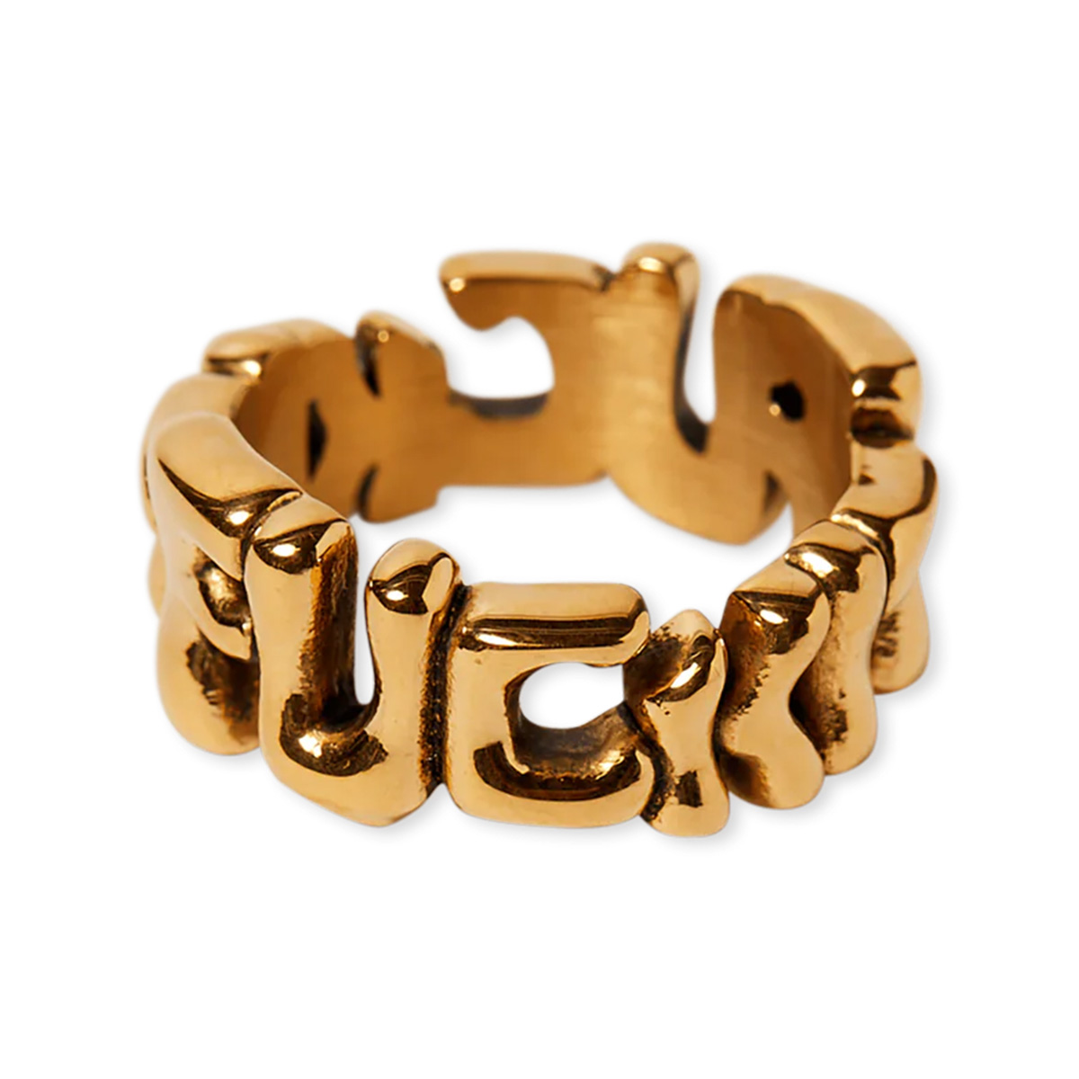 HUF Fuck It Warped Ring Gold | Skatestore