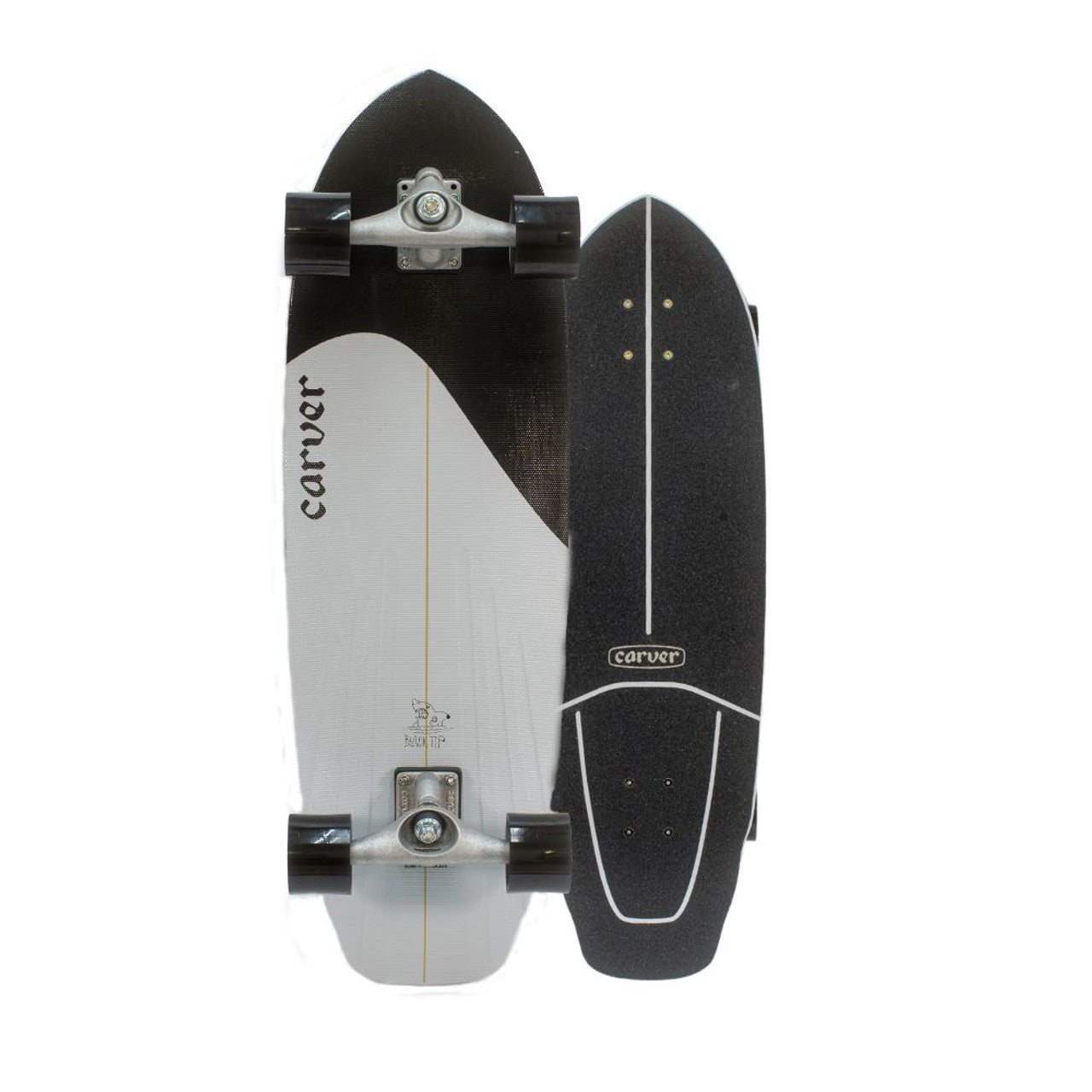 Carver Black Tip Surfskate Complete CX Raw (V4) - 32.5″