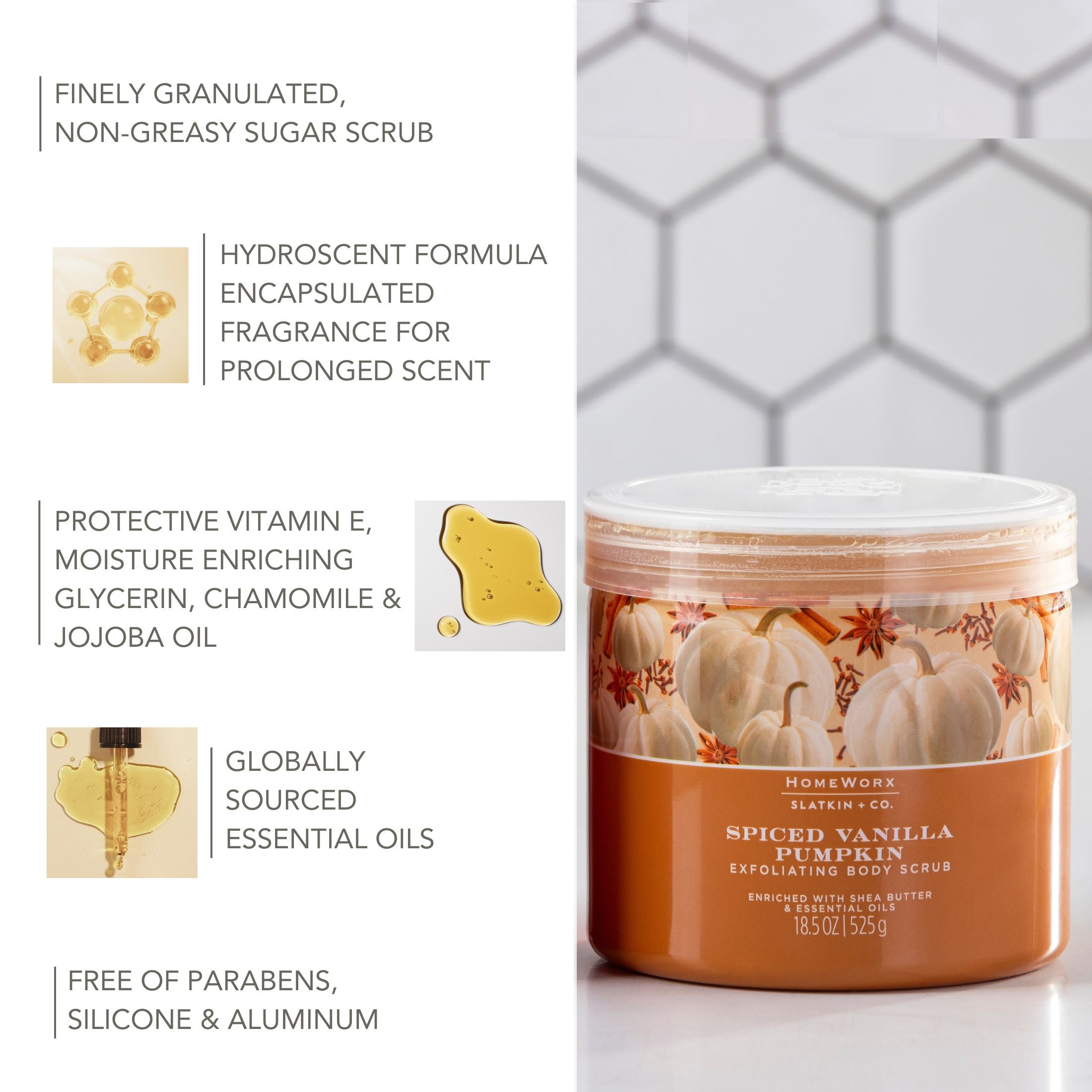 Spiced Vanilla Pumpkin Exfoliating Body Scrub – Slatkin + Co.