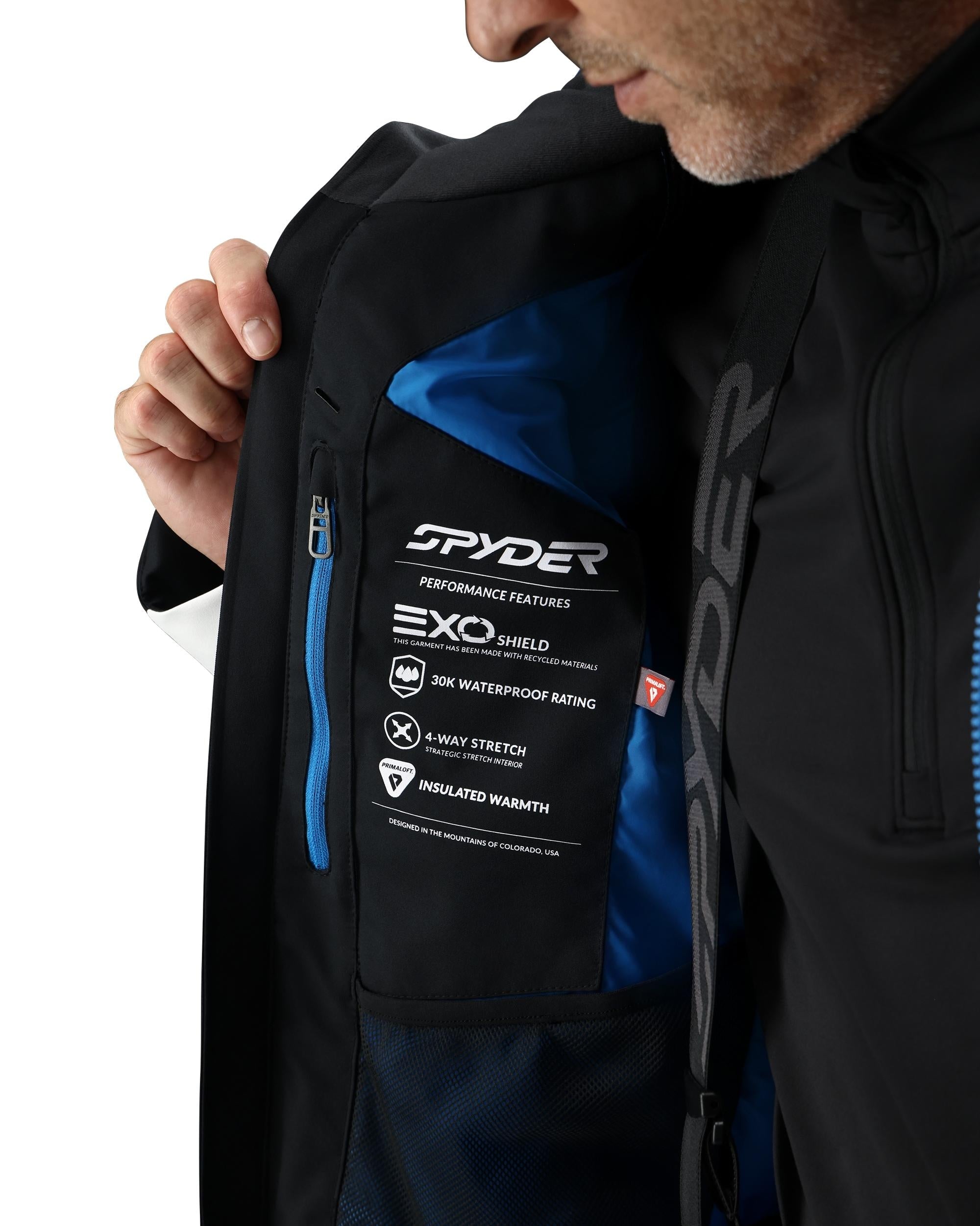 Mens Vyper Jacket - Black – Spyder