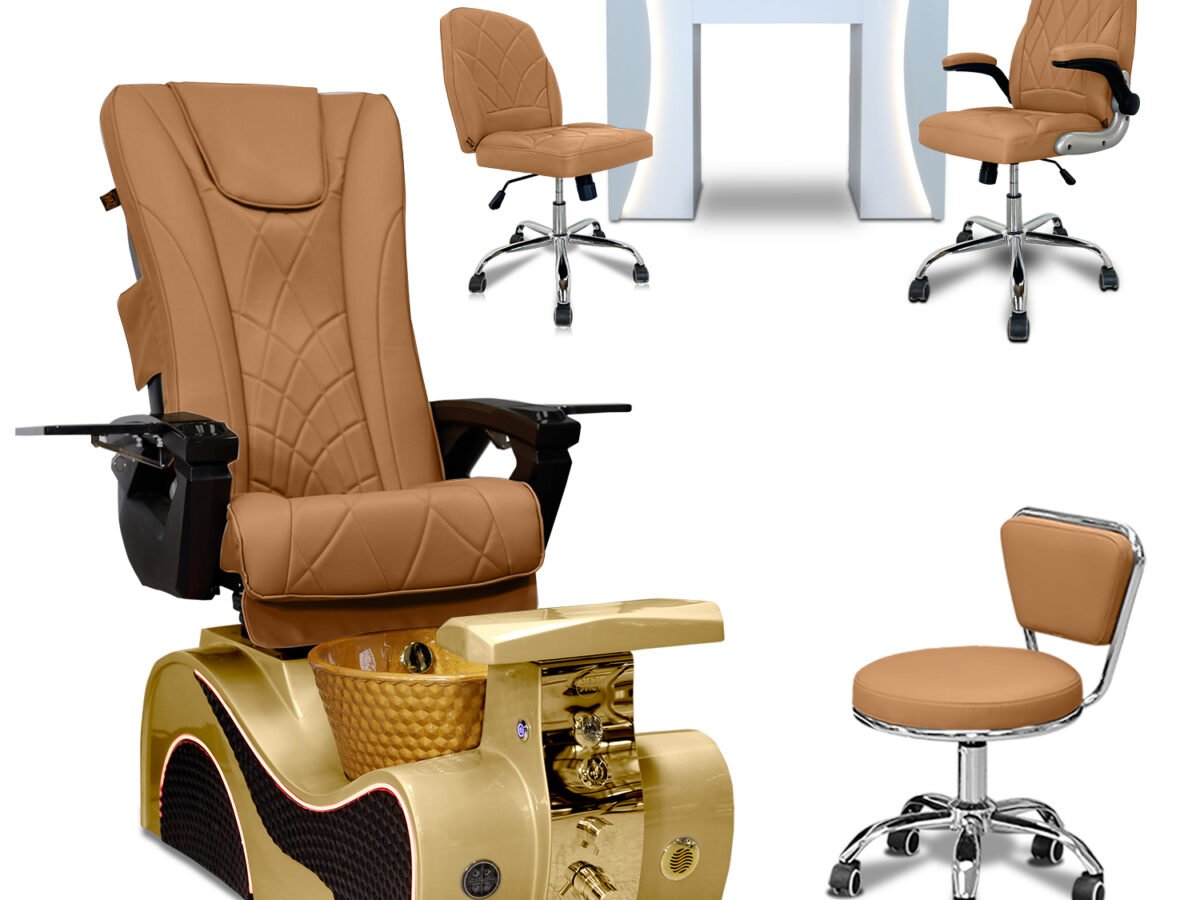 COMBO 6-PIECE SET | Newwave Pedicure Chair – Venus Nail Table