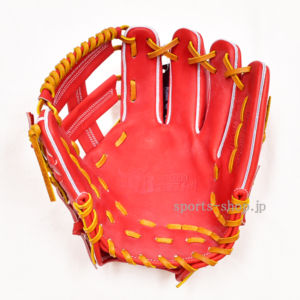 和牛JB 硬式用 JB-004 内野手用 パワーオレンジ タン紐 硬式 グローブ