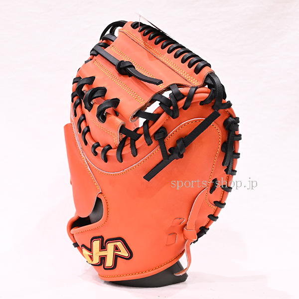 ハタケヤマ キャッチャーミット TH-M8VASB Vオレンジ M8型 軟式用 捕手
