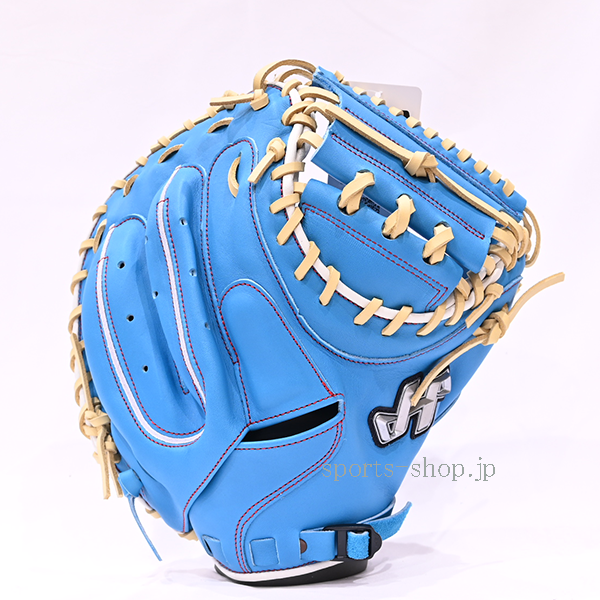 ハタケヤマ 40周年記念 限定品 PRO-M8LBK 水色 関東 捕手用 軟式