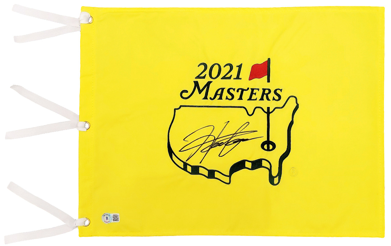 松山英樹プロ直筆サイン2021MASTERSオフィシャルゴルフピンフラッグ