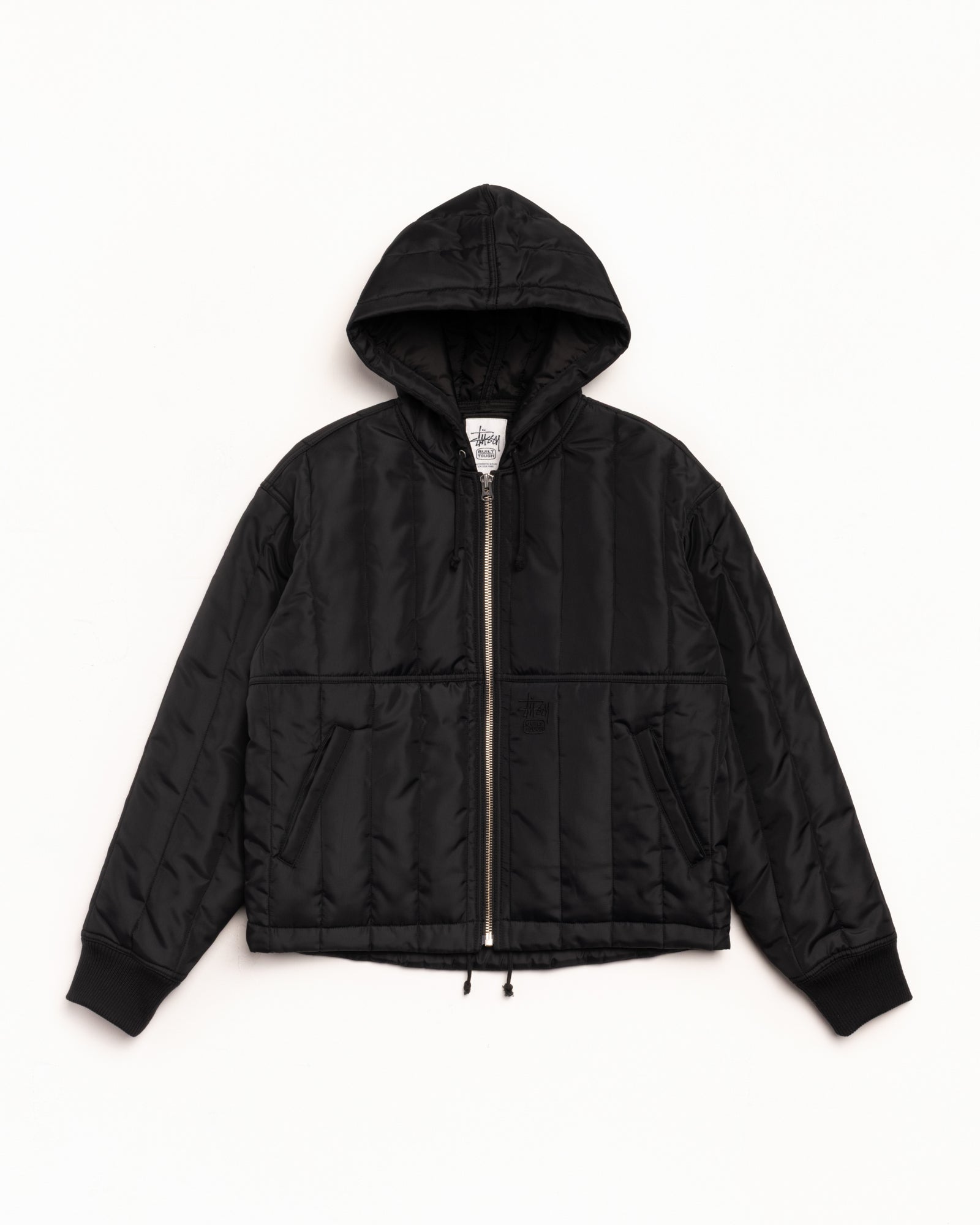 Quilted Nylon Work Jacket – Black | Outerwear | Stüssy