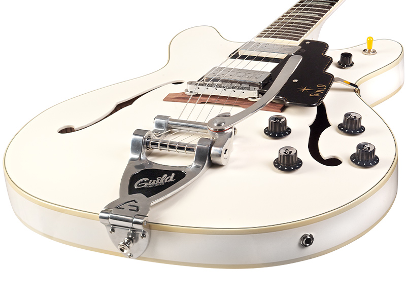Guild Starfire V Bigsby - white Semi-hollow electric guitar