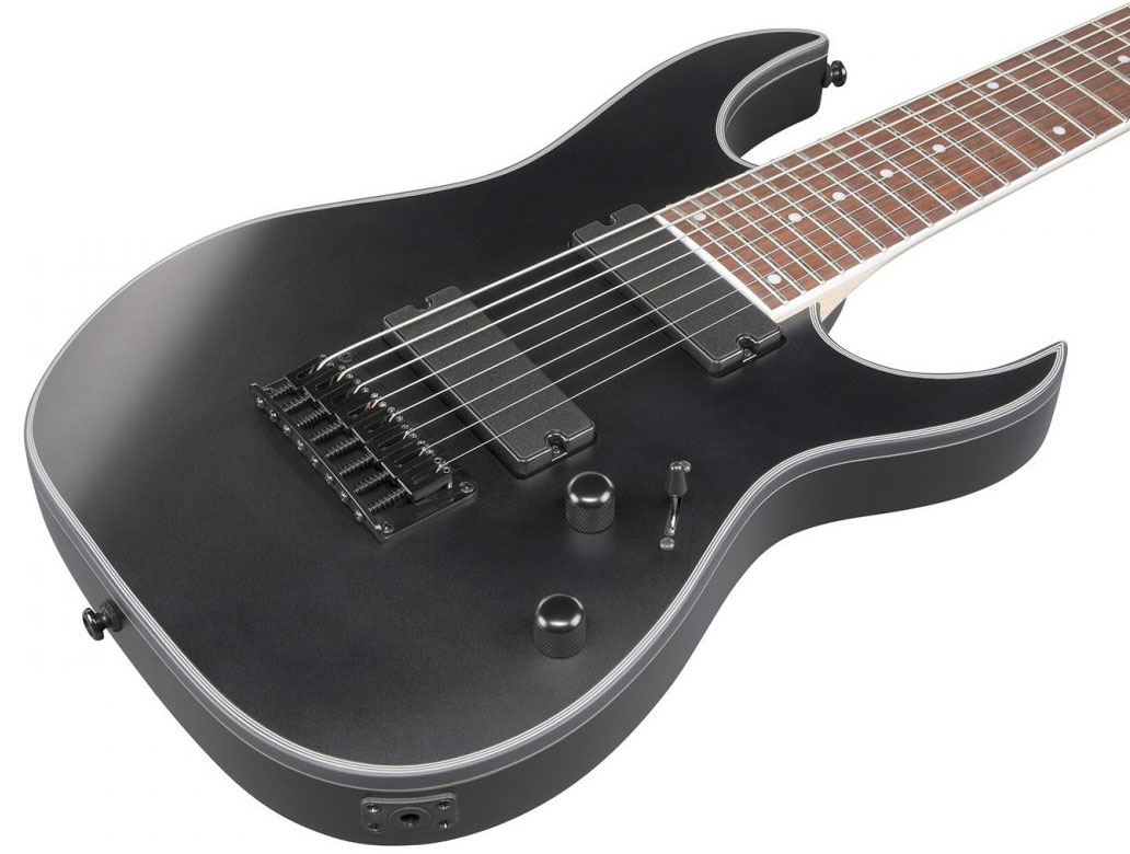Ibanez RG8EX BKF 8-String Standard - black flat Baritone guitar