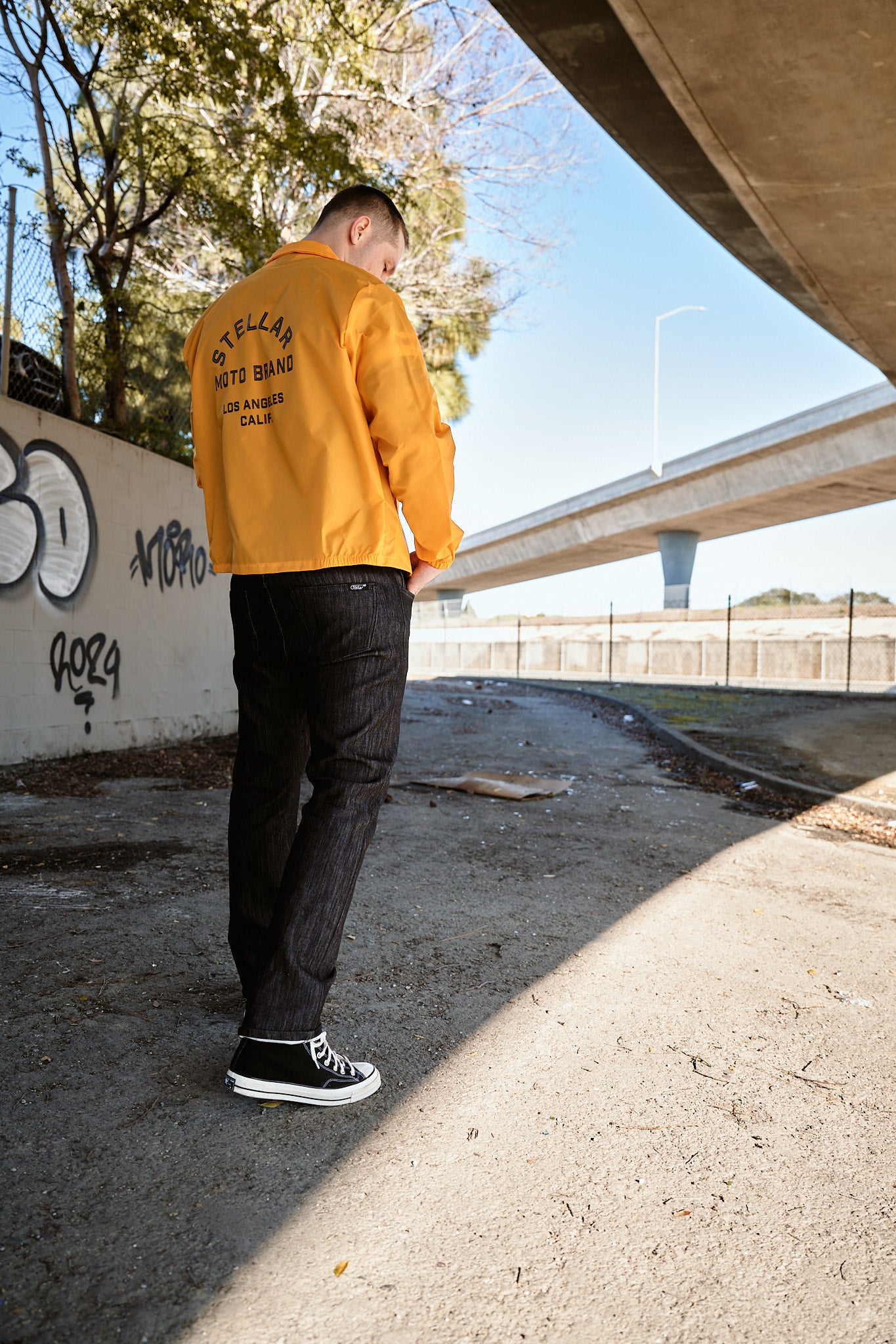 NEPTUNE Windbreaker jacket w/printed back logo – STELLAR Moto Brand