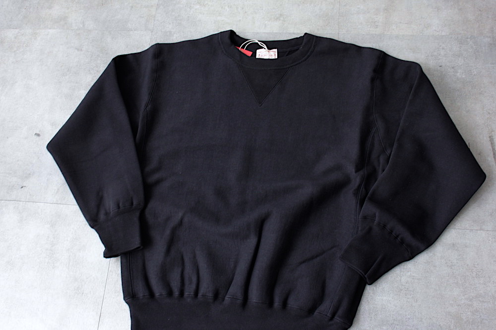 全国通販】BONCOURA “両Vトレーナー リバース型 ブラック (Loop