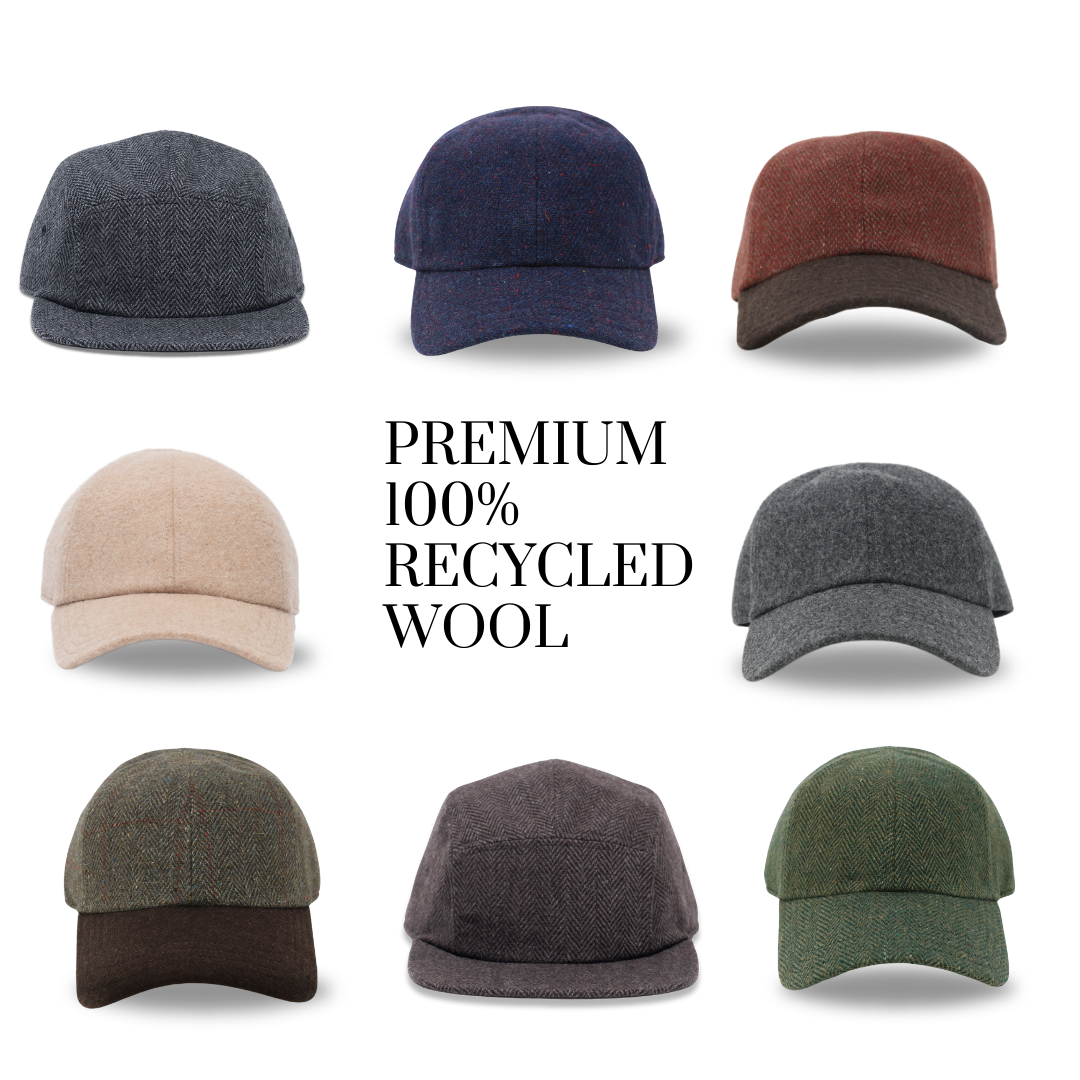Brown & Tan Wool 5-Panel – storied hats