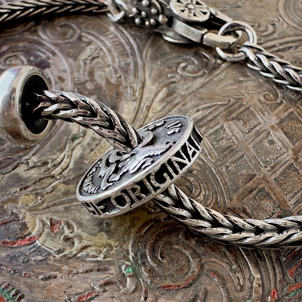 TROLLBEADS Retired Sterling Silver Beads - TROLL COIN | Suzie Q Studio
