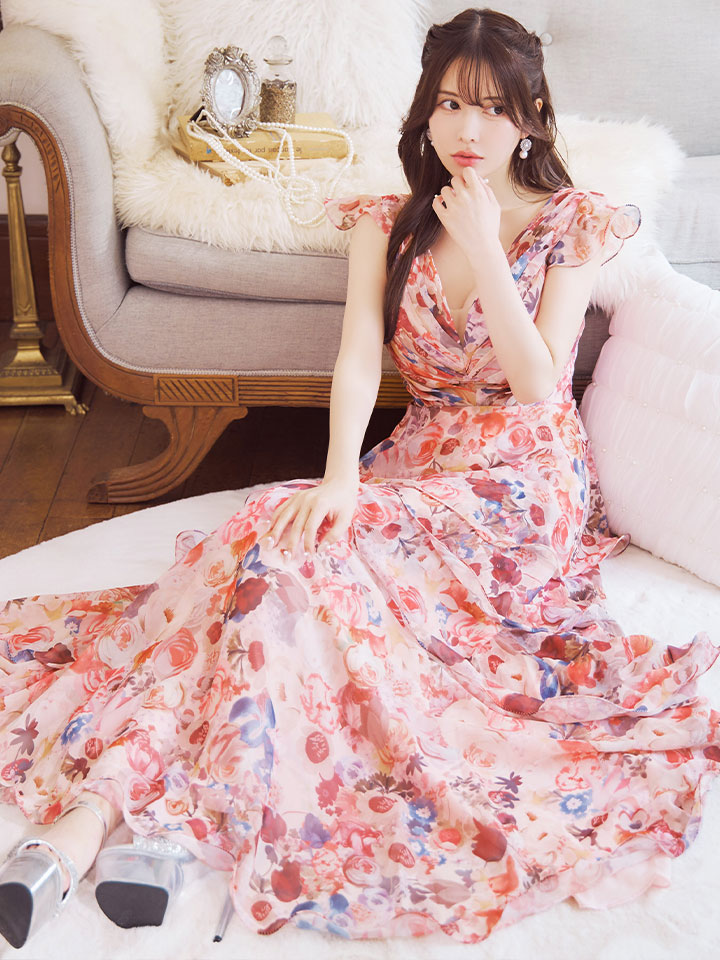 XS-Lサイズあり【SETTAN/セッタン】フリル/ フラワープリント