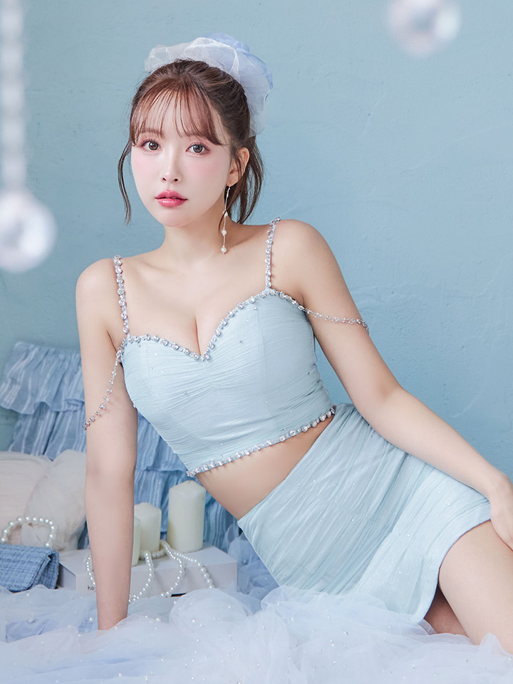 XSサイズあり【ROBE de FLEURS/ローブドフルール】ビジューチェーン