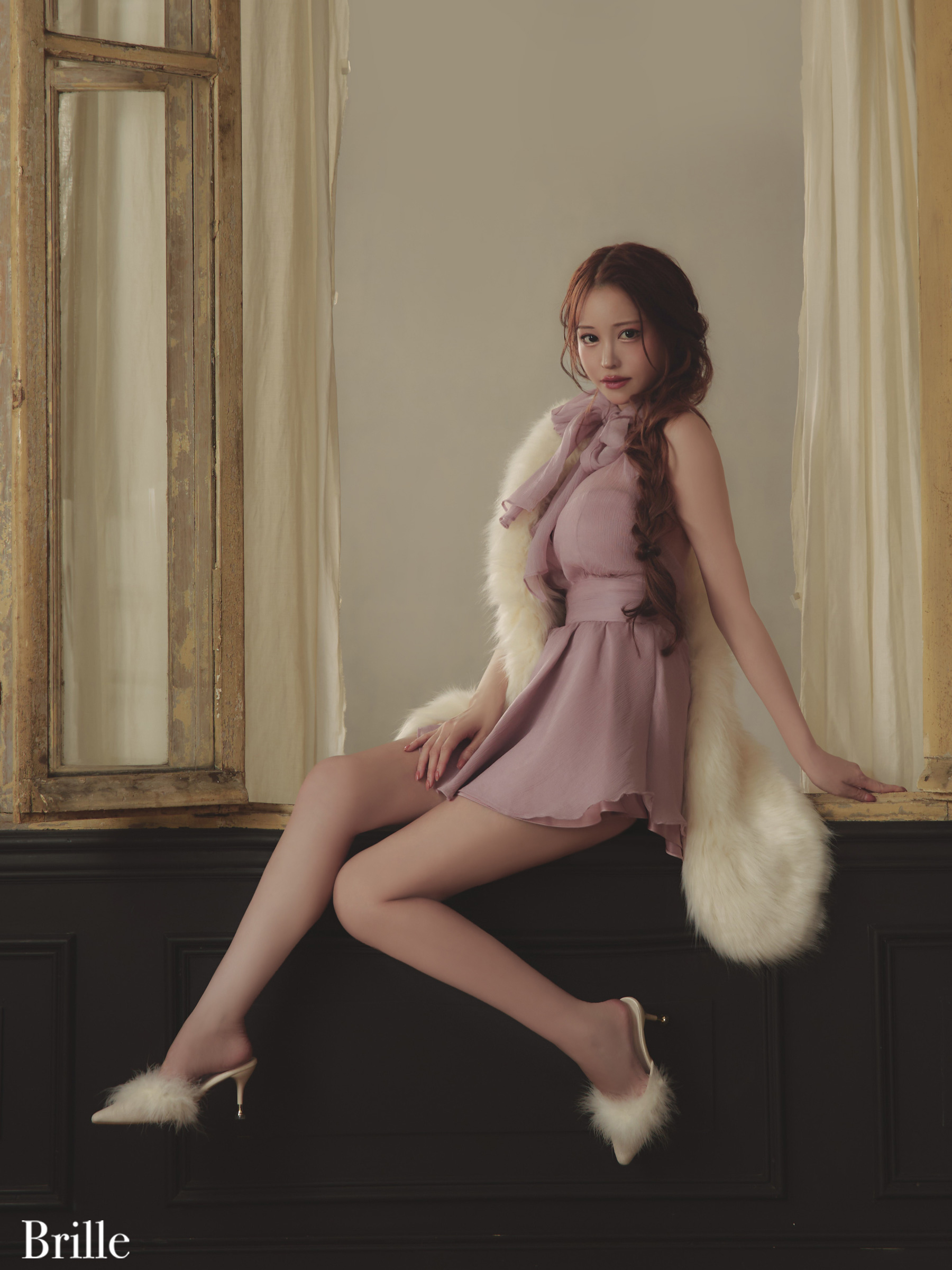 XSサイズあり【brille/ブリエ】【ROBE de FLEURS/ローブドフルール