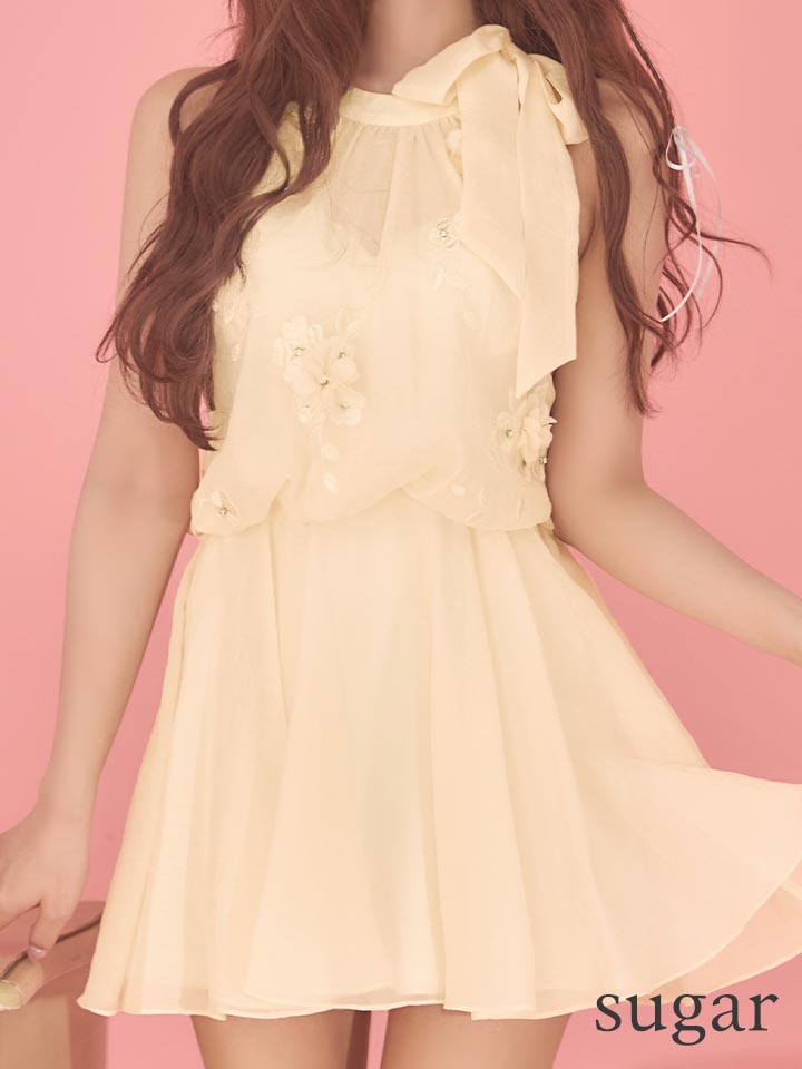 XSサイズあり【ANGEL R/エンジェルアール】ネックリボン/ フラワー