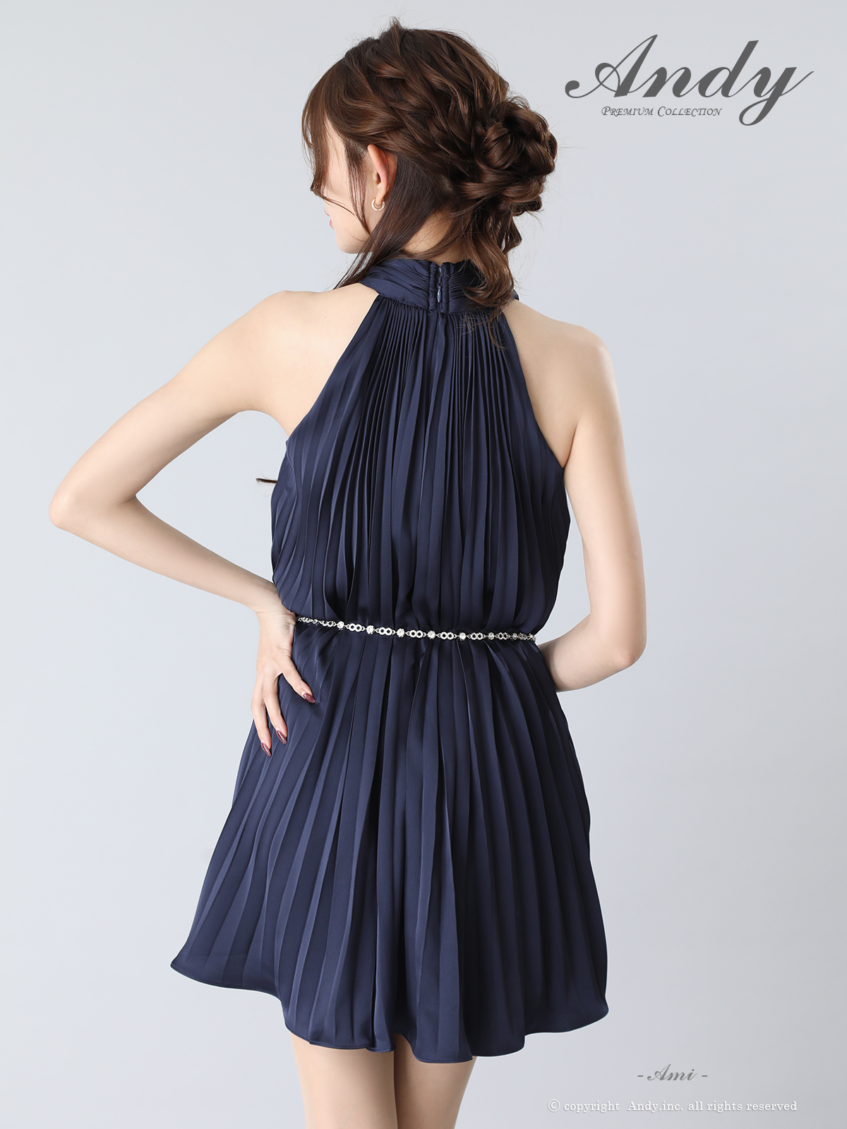 XSサイズあり【ANDY/アンディ】ビジュー/ ホルターネック/ チェーン