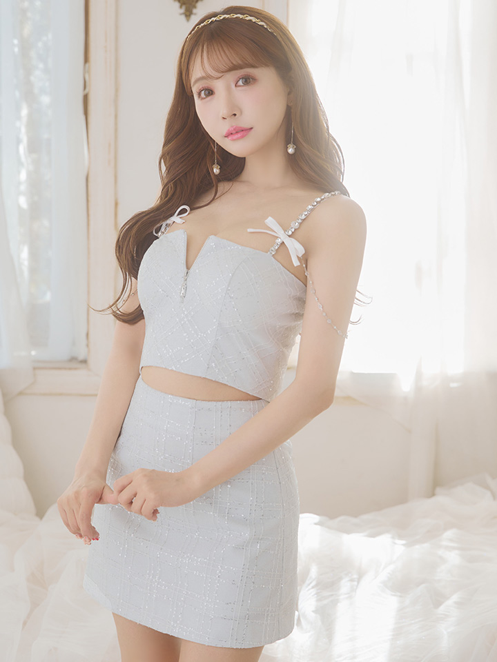 XSサイズあり【ROBE de FLEURS/ローブドフルール】スパンコール/ 刺繍