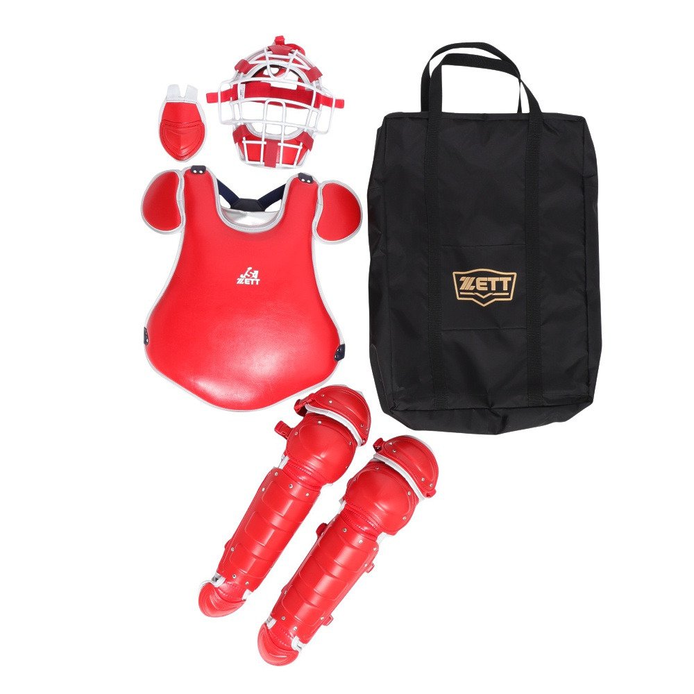 ゼット（ZETT）（メンズ）野球 ソフトキャッチャー防具4点セット