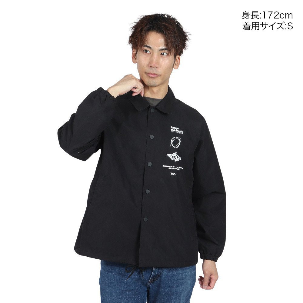ルーカ（RVCA）（メンズ）UP SS コーチジャケット BE042772 BLK