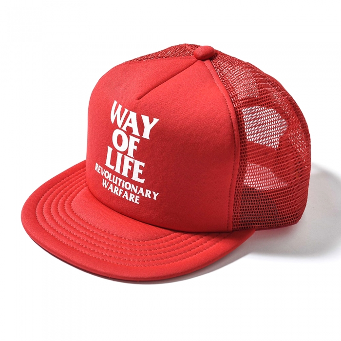 SURPRISE(サプライズ) / WAY OF LIFE MESH CAP *レッド*