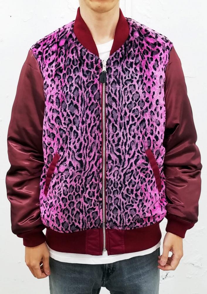 SURPRISE(サプライズ) / REVERSIBLE MA-1 *ワイン×ピンク系ヒョウ柄*