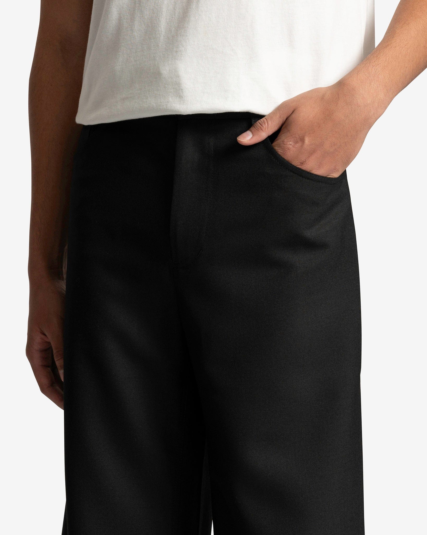 Jiro Trouser in Black Wool – SVRN