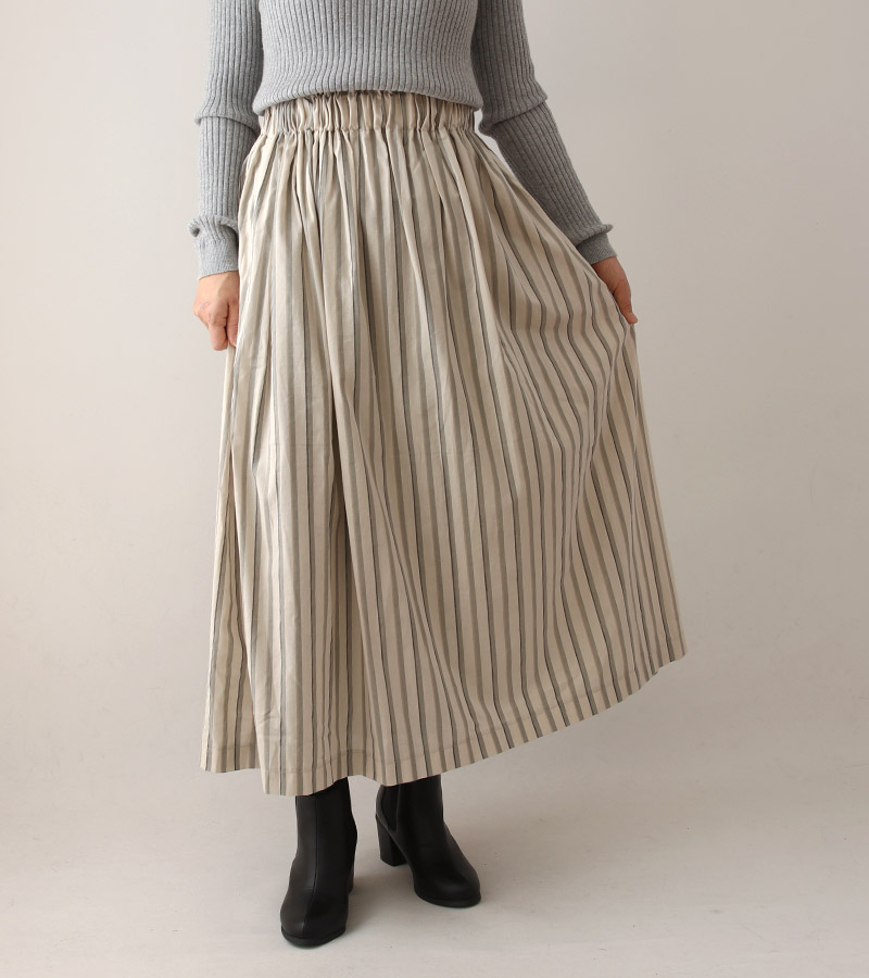 寸法図【NO.344】ウエストフリルのギャザースカート＜スゴラク＞ [M便