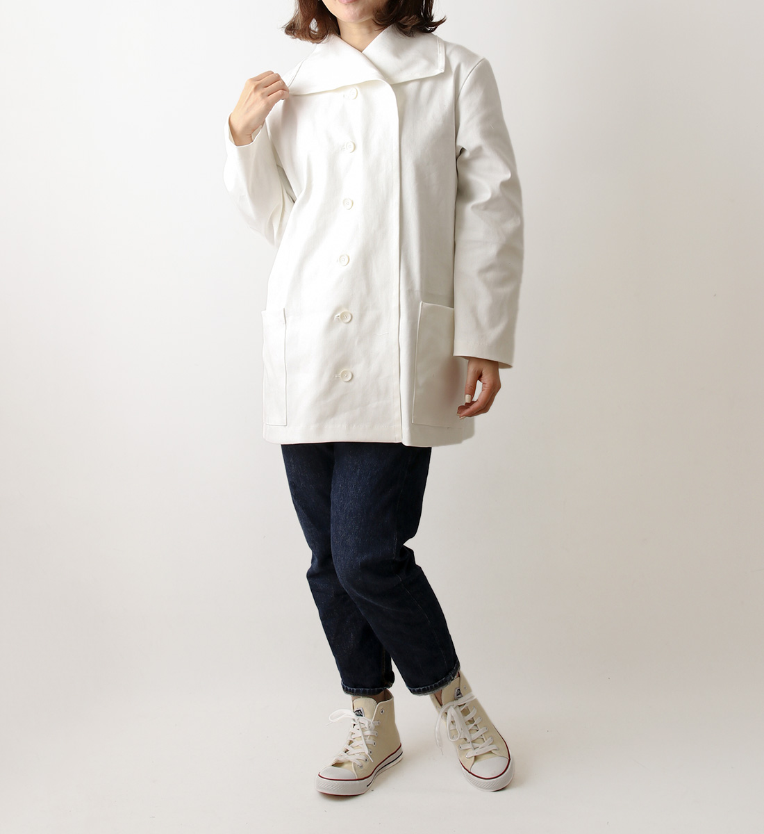 実物大型紙【No.613】身頃続きの角衿コート(SML・2L) [M便 1/3]の通販