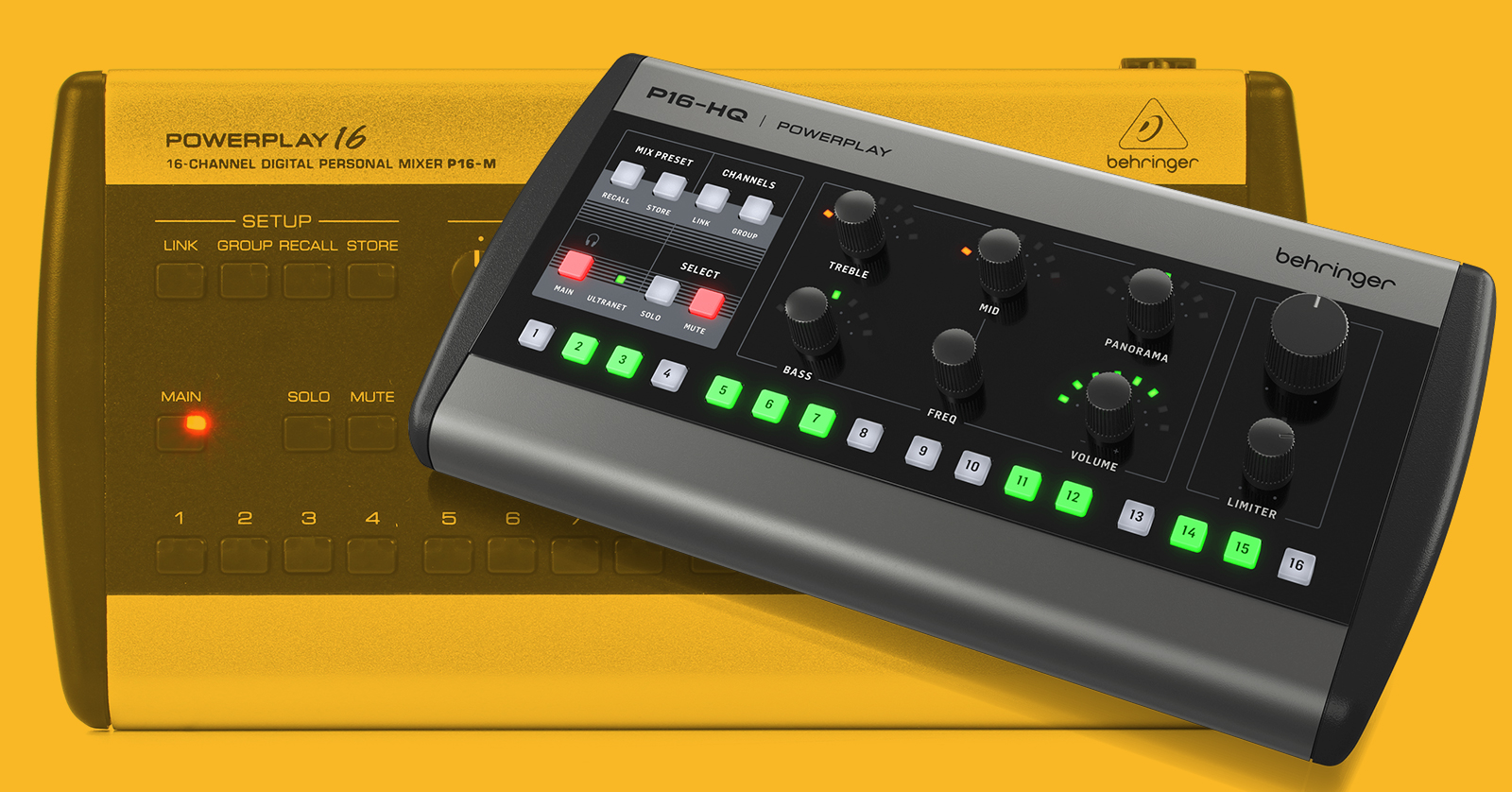 Behringer Powerplay P16-HQ and P16-M Personal Mixer Quickstart