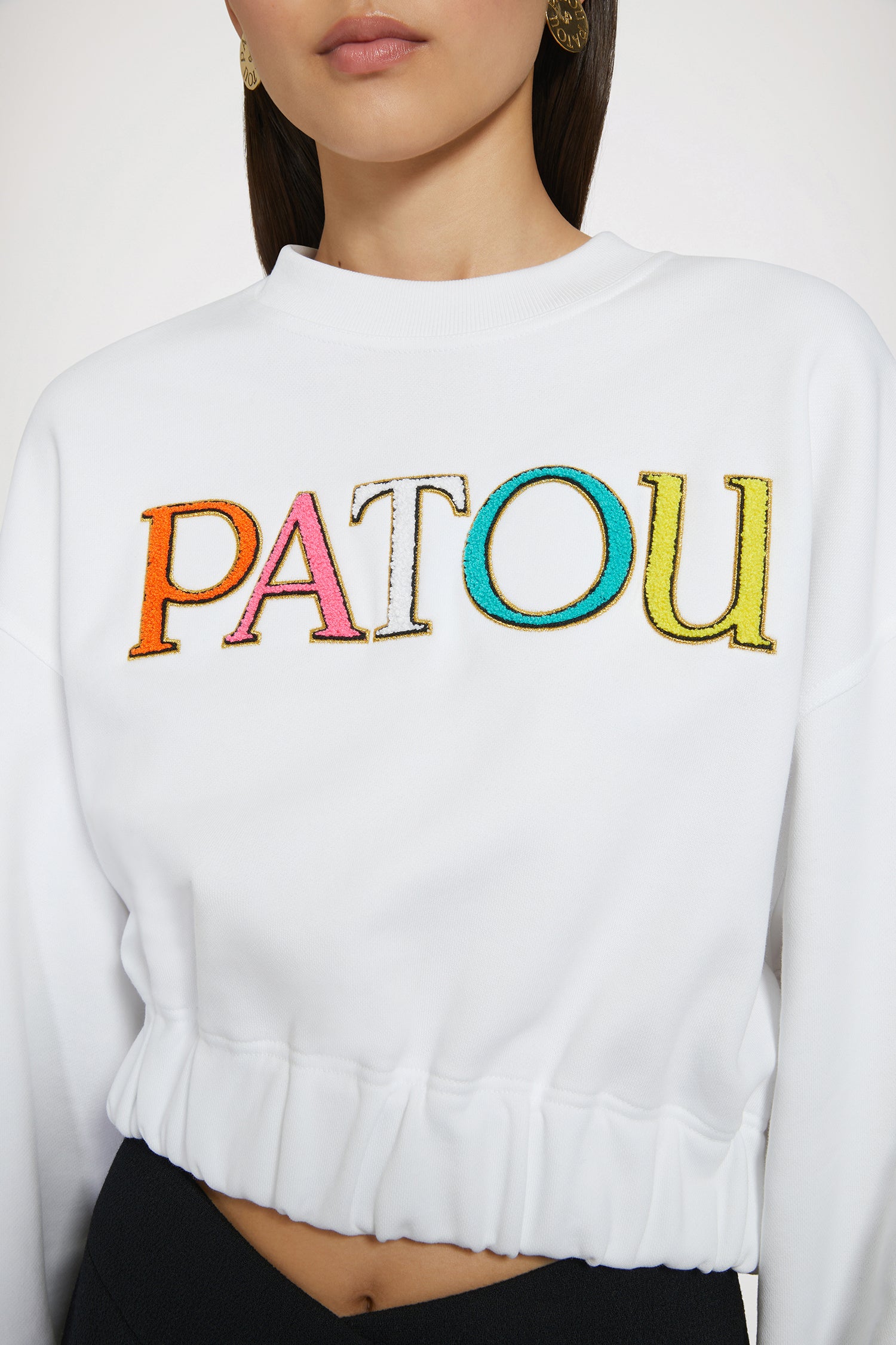 Patou | オーガニックコットン パトゥ クロップドスウェットシャツ