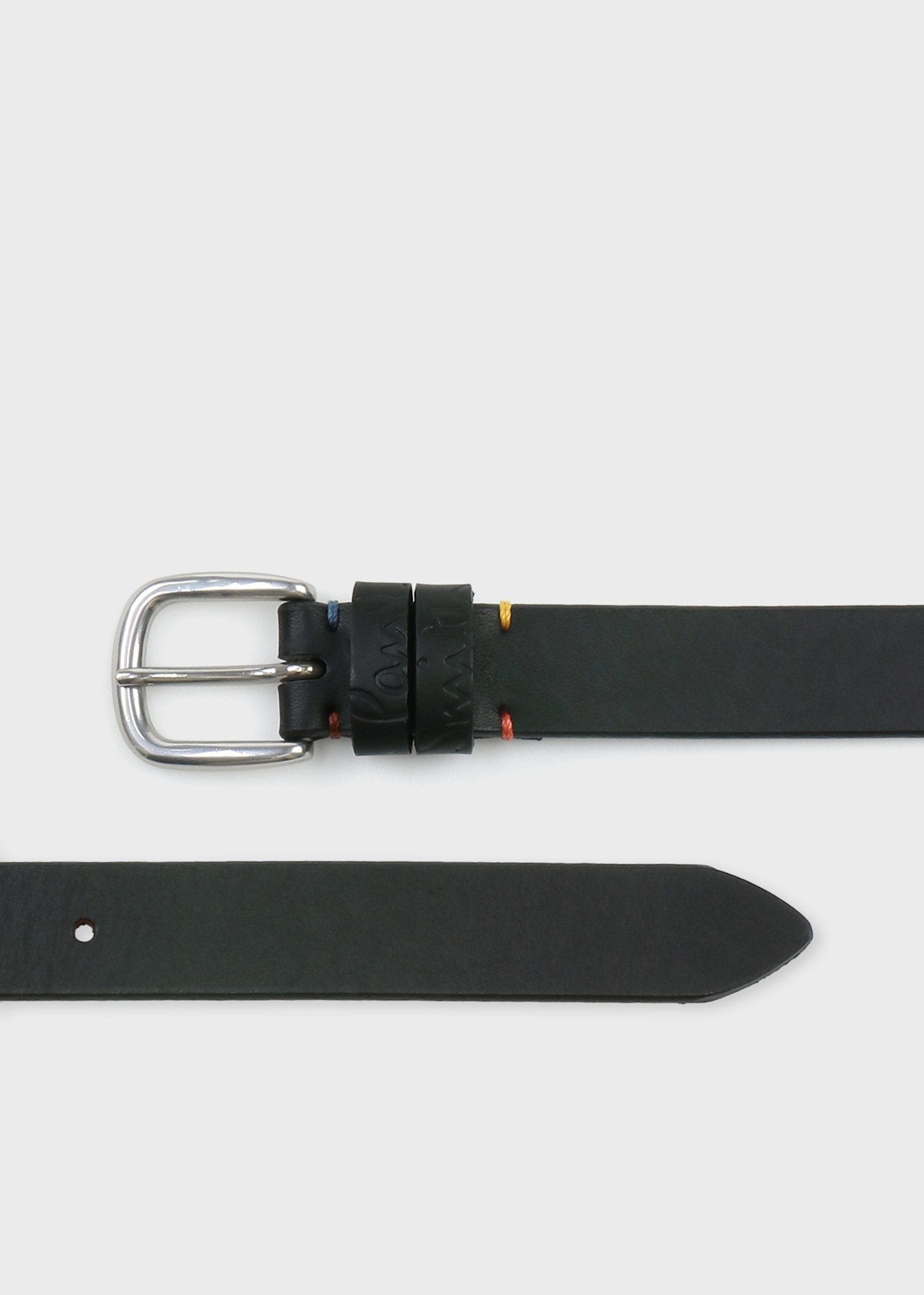 カラーステッチ エンボスロゴ ベルト ｜ポール・スミス