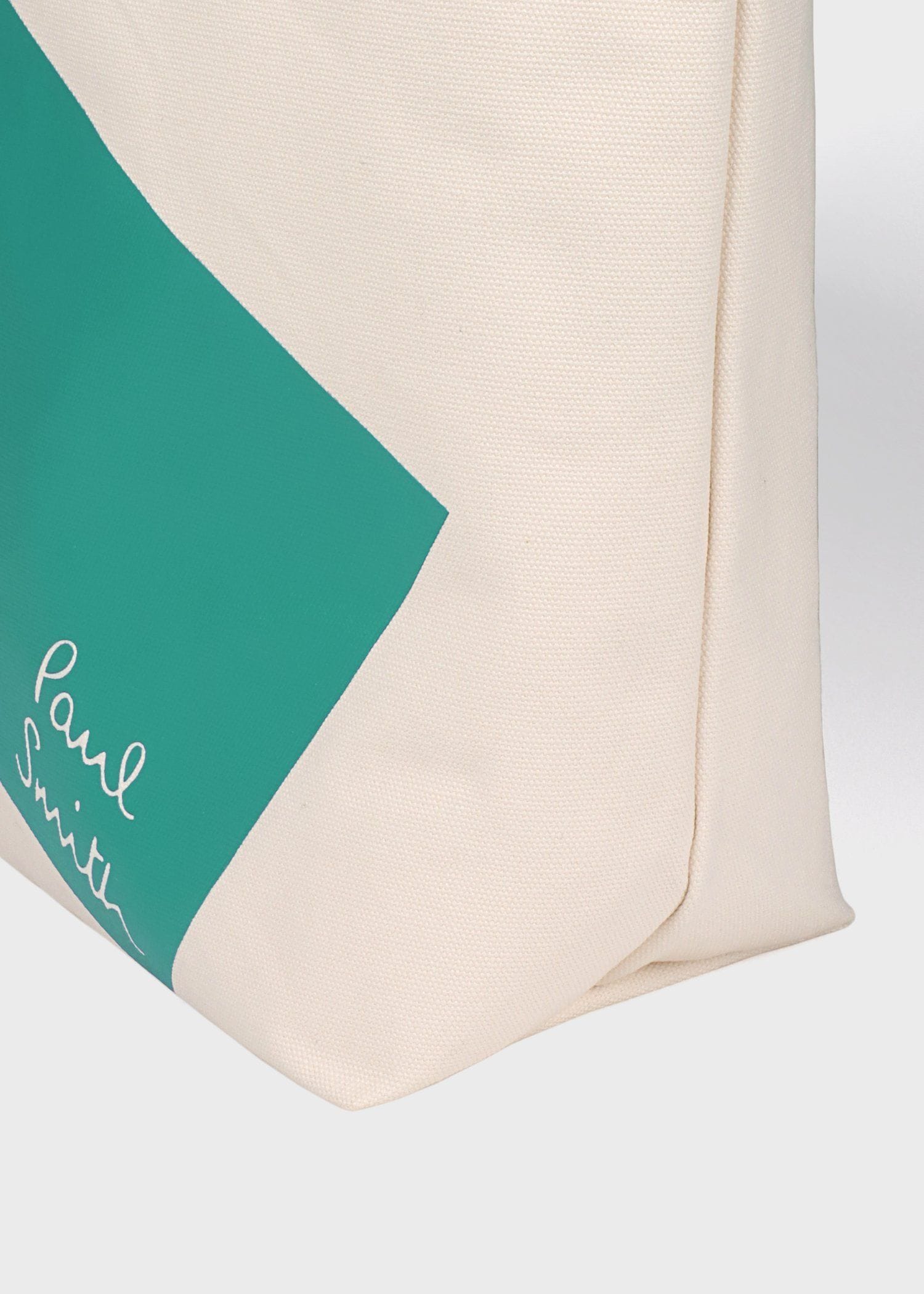 ジオメトリック トートバッグ L（ミントグリーン） ｜ポール・スミス