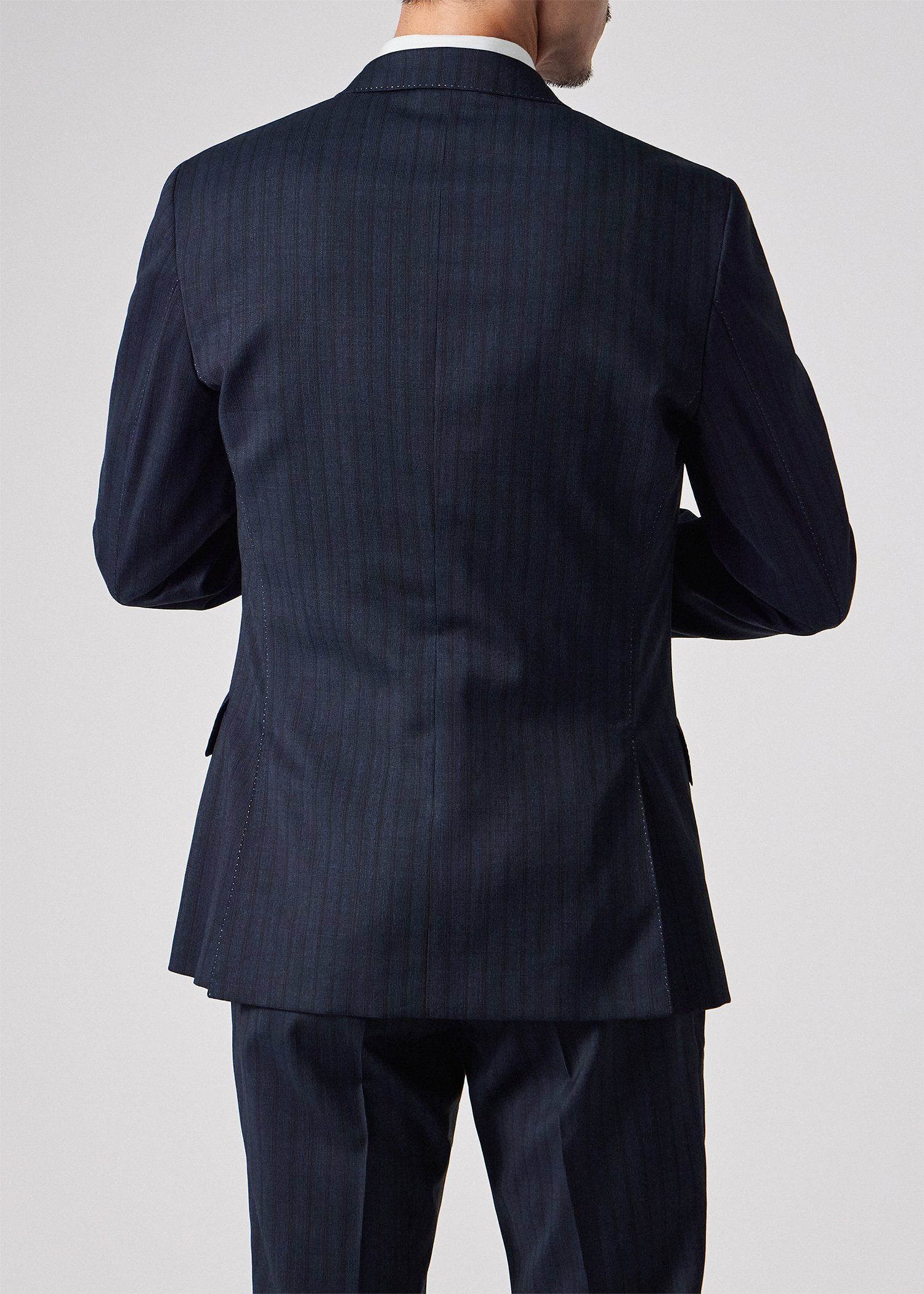 クラシックストライプ シングル2Bスーツ（ネイビー） ｜ポール・スミス