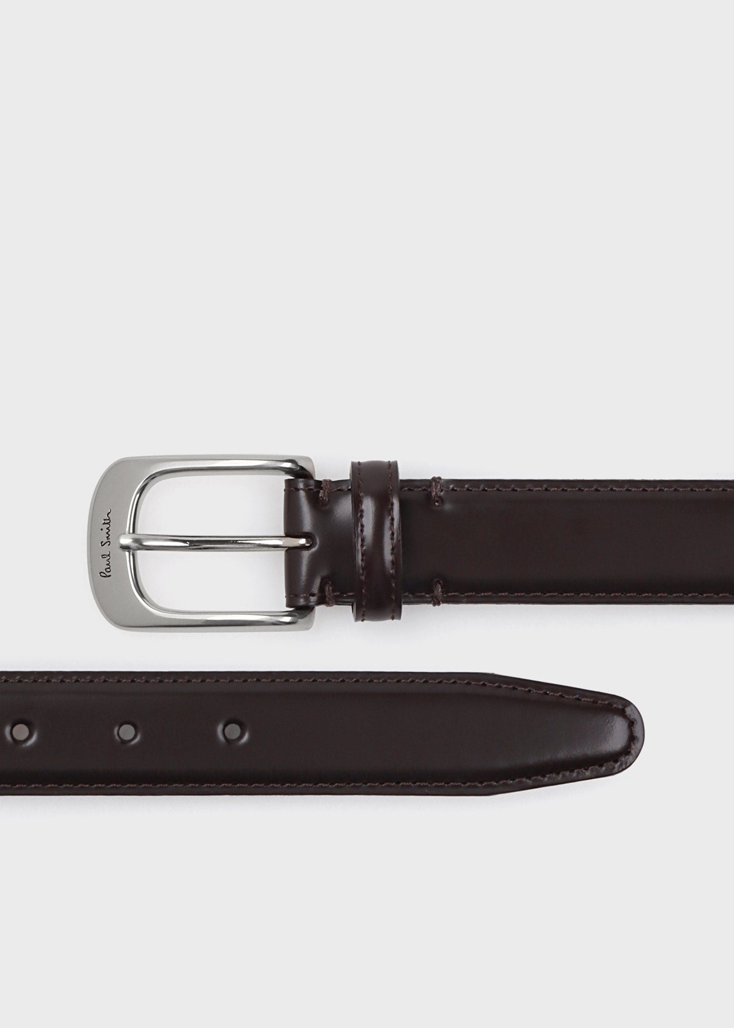 コードバン ドレス ベルト（ダークブラウン） ｜ポール・スミス