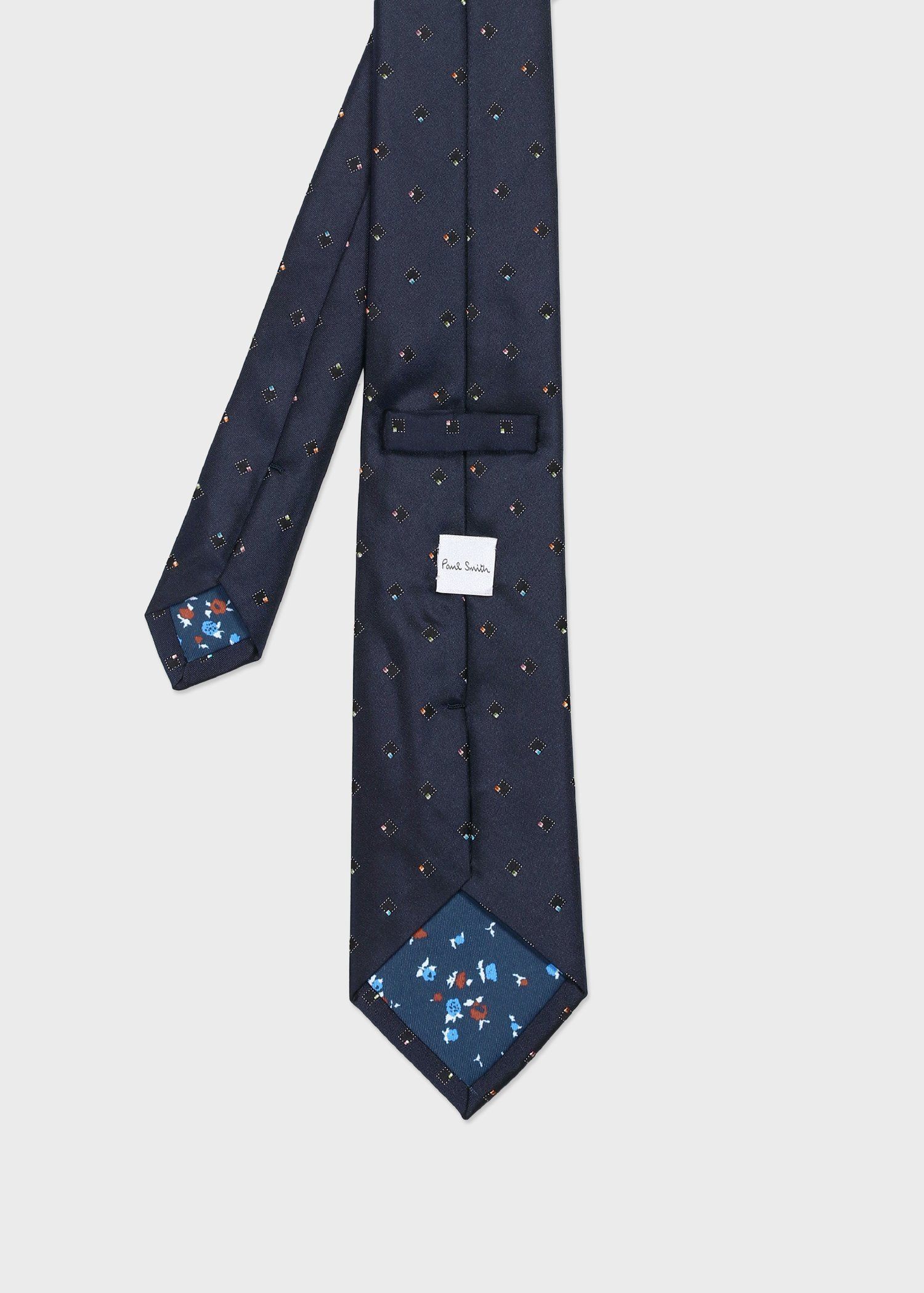 マルチカラースクエア タイ（ネイビー） ｜ポール・スミス