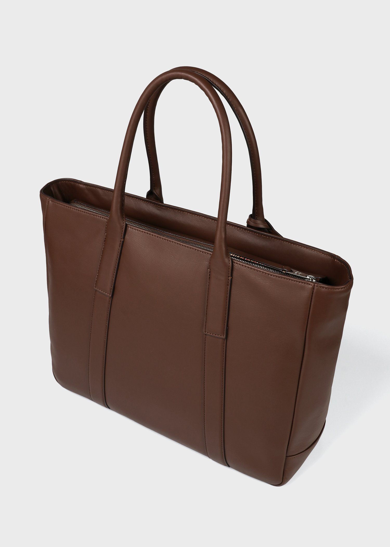 モダンビジネス トートバッグ（ダークブラウン） ｜ポール・スミス