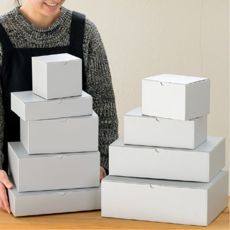 ギフト箱 無地シルバーグレーギフトボックス-2(10枚) ヘッズ