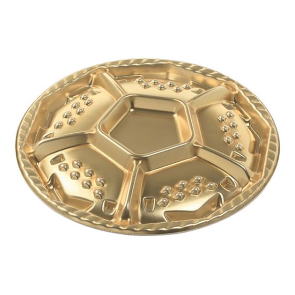 オードブル容器 シェルトプラッター丸30 本体 金 エフピコ