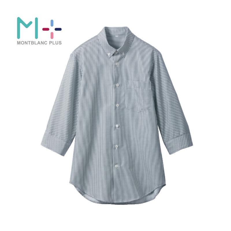 七分袖シャツ シャツ 兼用 7分袖 グレー L SS003-92 住商モンブラン