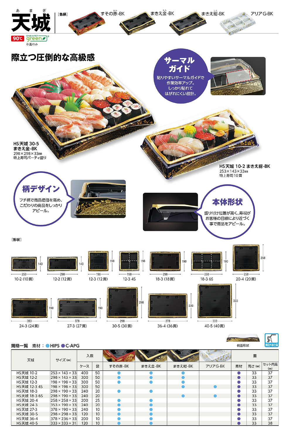 天城（あまぎ） - 包装資材・食品容器のパックウェブ.ビズ