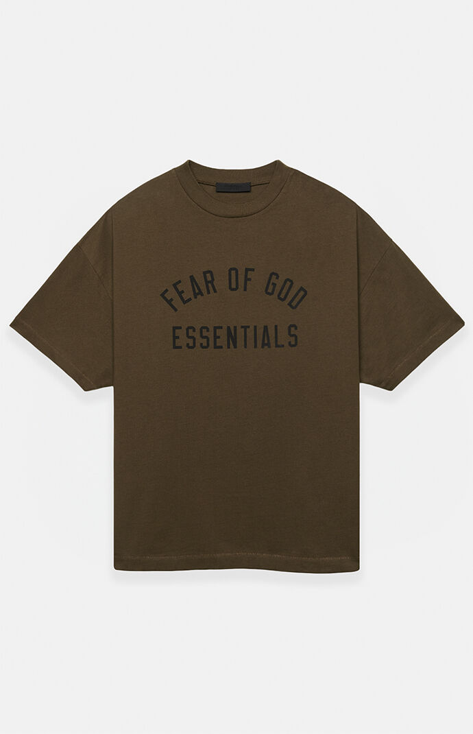 Fear of God ESSENTIALS Olive Crew Neck T-Shirt | Pacsun