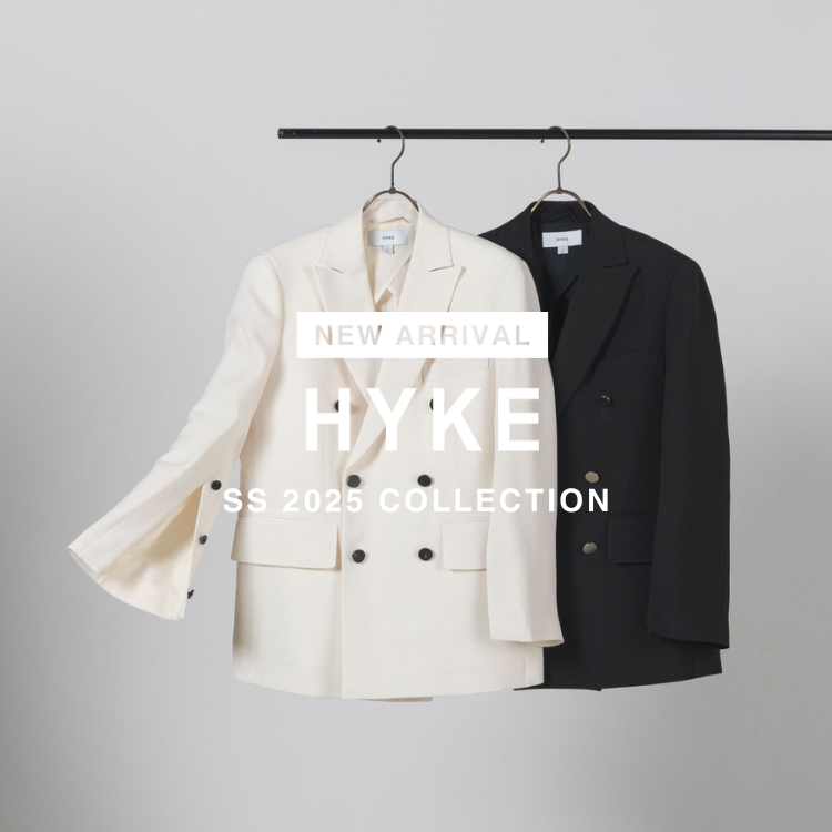 3月28日(金)20時～パリゴオンラインにて販売開始！】HYKE(ハイク) SS