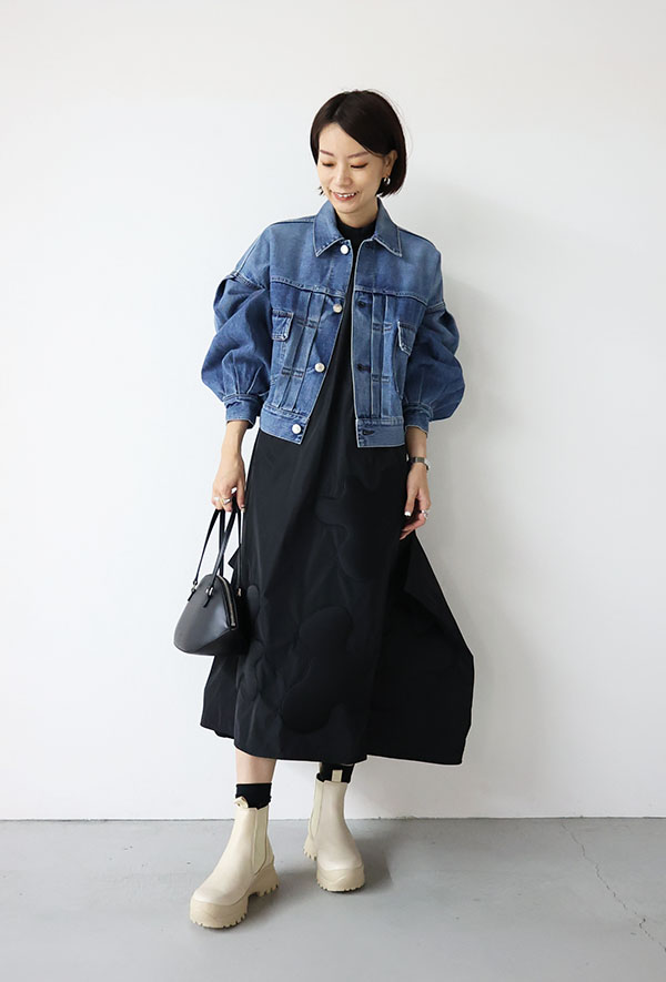 HYKE(ハイク)バルーンスリーブデニムジャケット攻略法！