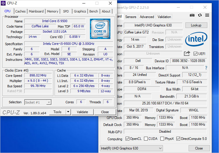 DELL OptiPlex 7470レビュー、Core i5-9500搭載、パフォーマンス